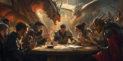 Friends Playing Dungeons and Dragons