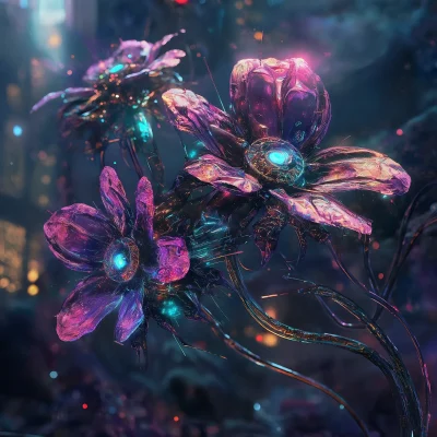 Wild Cyberpunk Flowers