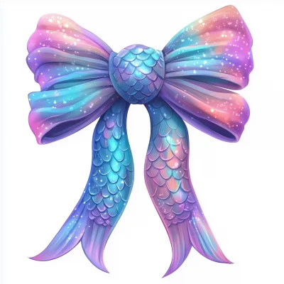 Mermaid Bow Illustration