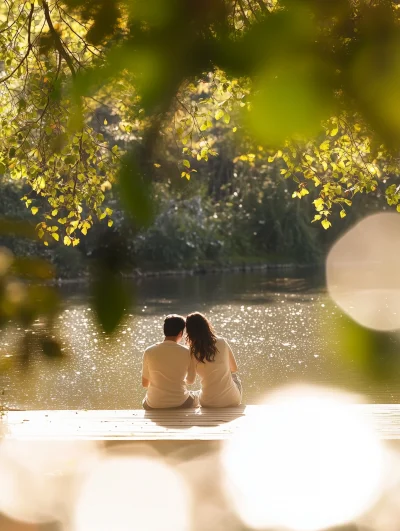 Couple by the Lake