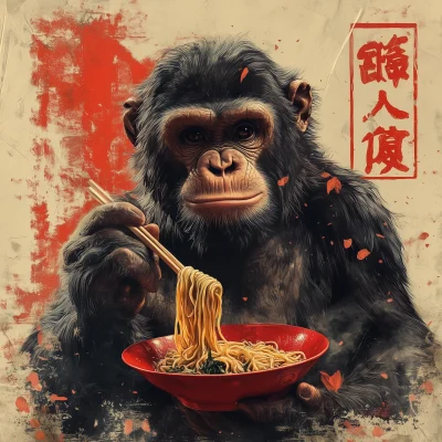 Big Foot Ramen Vintage Graphic