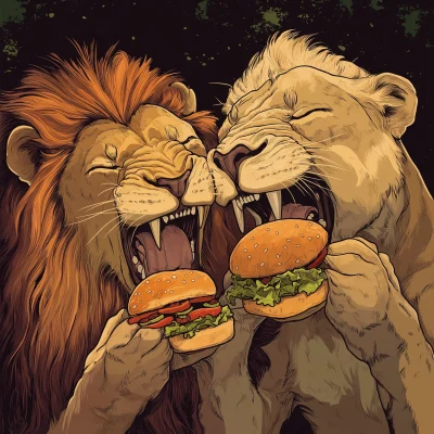 Lion and Lioness Burgers