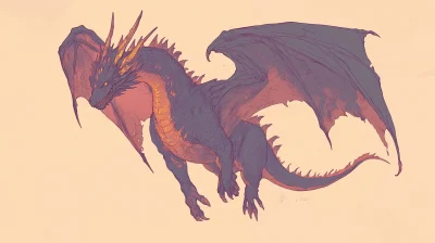 Majestic Dragon Concept Art