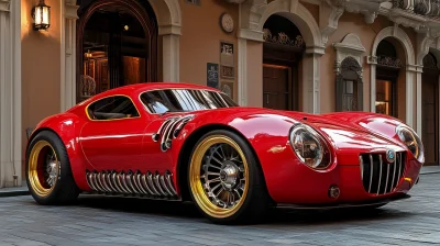 Futuristic Steampunk Alfa Romeo