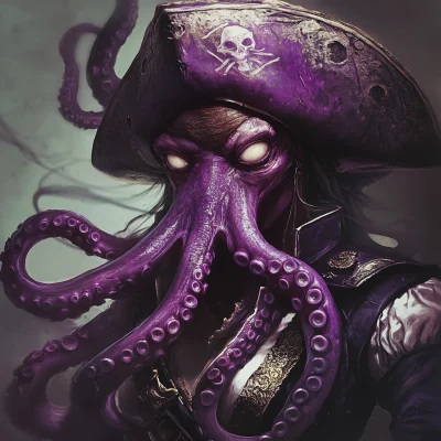 Pirate Captain with Octopus Head