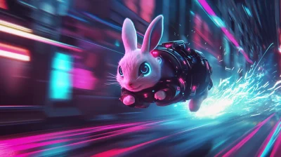 Futuristic Racing Rabbit