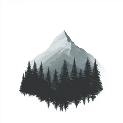 Mountain Silhouette Illustration