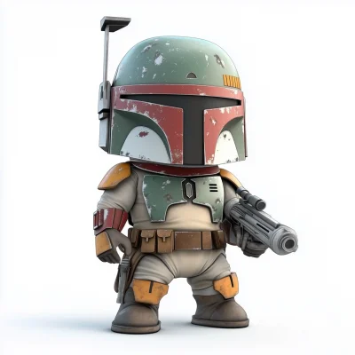 Chibi Boba Fett Model