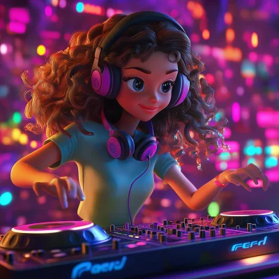 Energetic DJ Performance