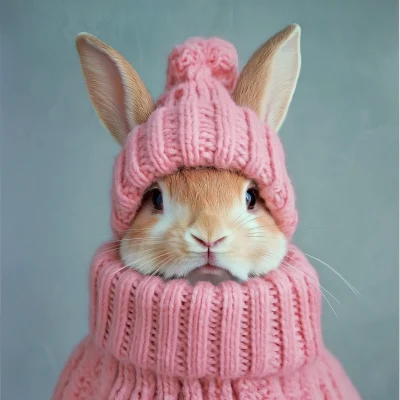 Cute Pink Rabbit