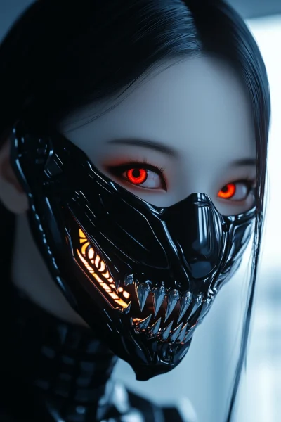 Demonic Futuristic Woman