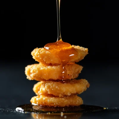 Honey Drizzled Chicken Nuggets