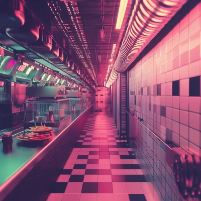 Retro Fast Food in Space