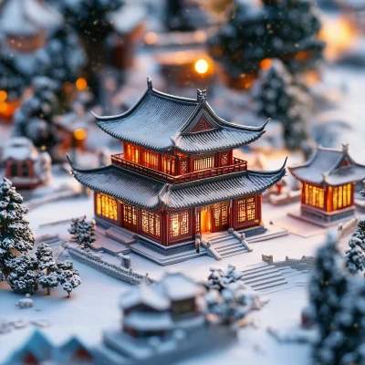 Snowy Miniature Landscape