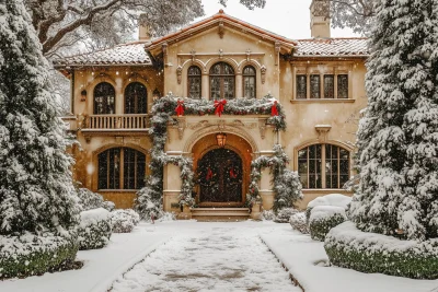 Winter Wonderland Mediterranean Revival