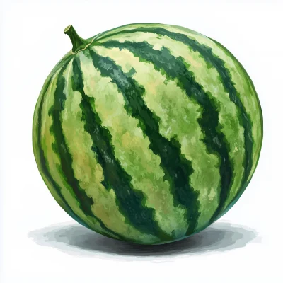 Realistic Watermelon Illustration