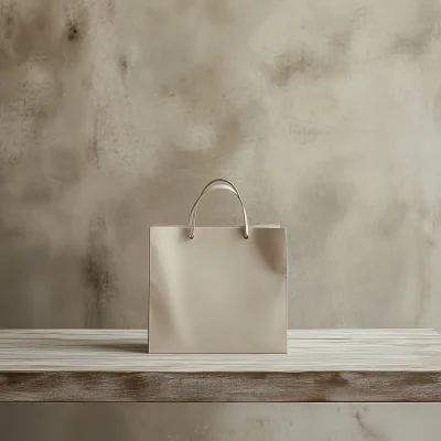 Luxury Paper Bag on Table