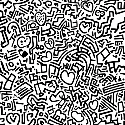 Doodle Patterns in Black and White