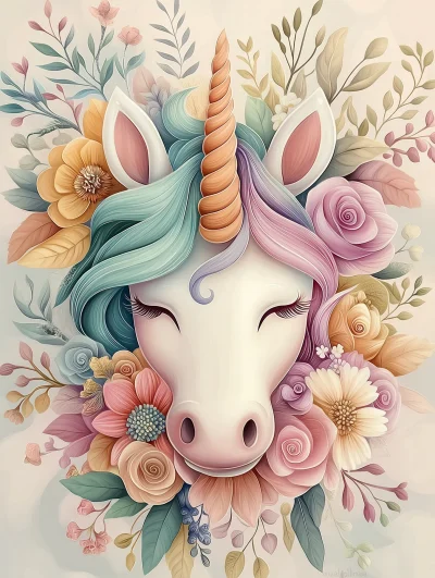 Cute Unicorn Illustration