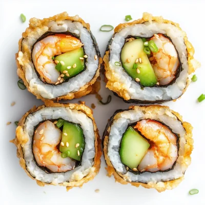 Shrimp Tempura Sushi Rolls