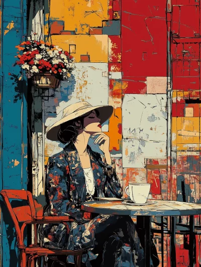 Elegant Cafe Scene