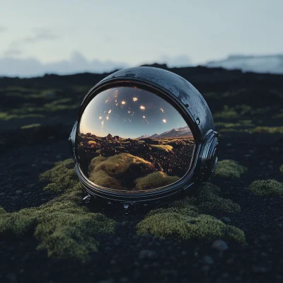 Astronaut’s Reflection