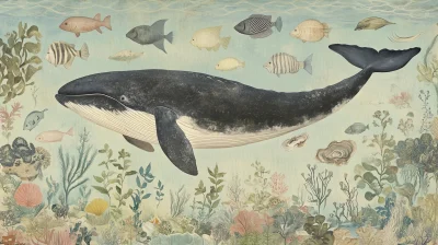 Ocean Life in 18th Century Style