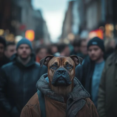 Crowd in the Street