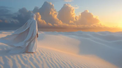 Solitary Pilgrim in the Sahara