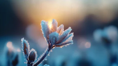 Mesmerizing Frost Close-Up