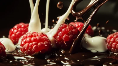 Raspberries in Chocolate