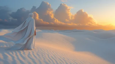 Solitary Pilgrim in the Sahara