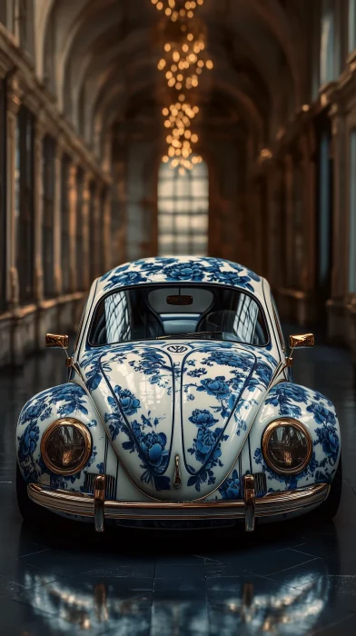 Porcelain Coated Volkswagen Beetle