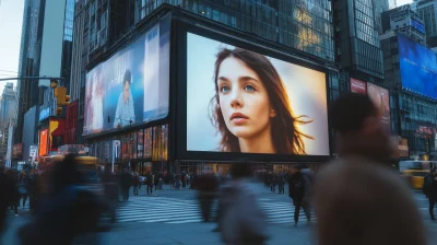 Realistic 8k Screen Mockup in New York