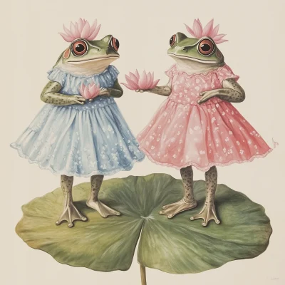 Frogs in Dresses