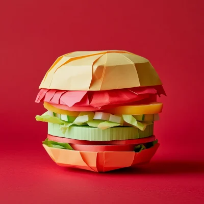 Paper Hamburger