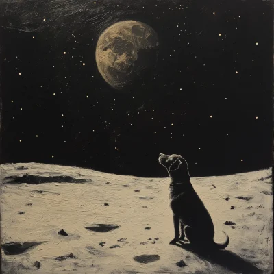 Dog on the Moon