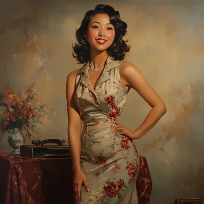 Elegant 1940s Portrait