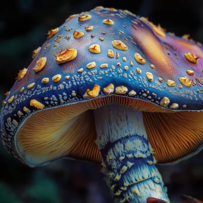 Psychedelic Mushroom Close Up