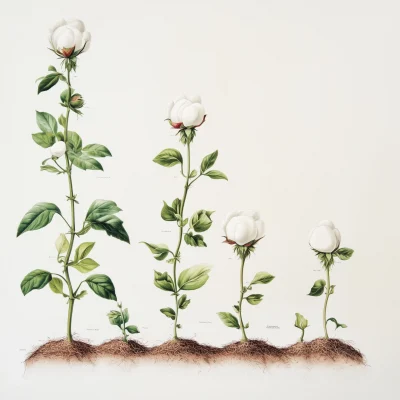 Cotton Growth Process Diagram