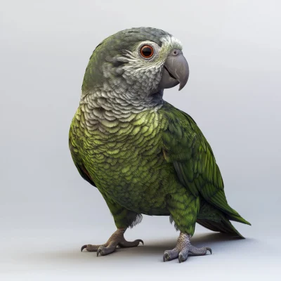 Beautiful Parrot in Studio