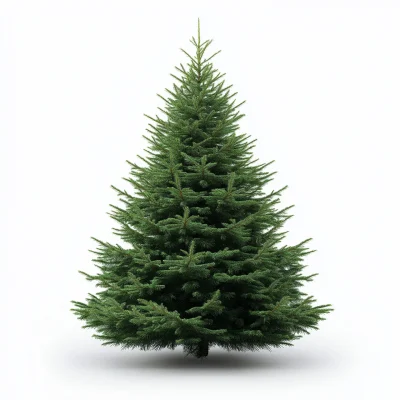 Christmas Tree on White Background