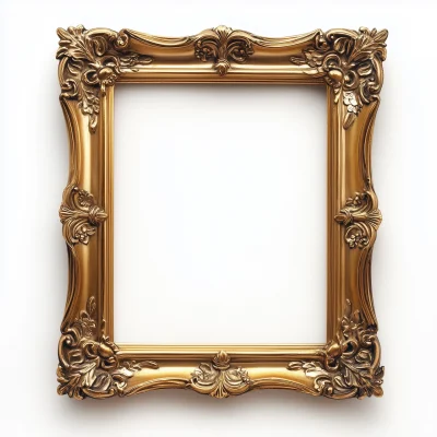 Realistic Vintage Gold Frame