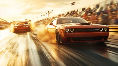 Dodge Challenger Hellcats Burnout