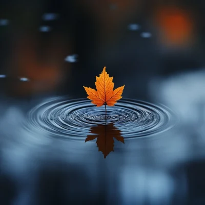 Falling Maple Leaf