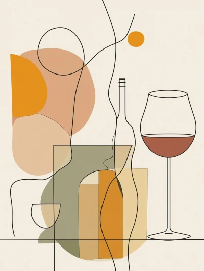 Minimalist Abstract Bar Illustration