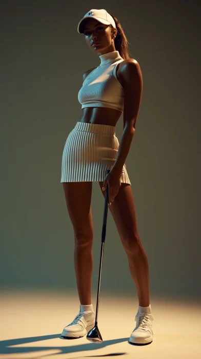 Elegant Golfer Portrait