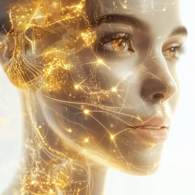 Futuristic Woman with AI