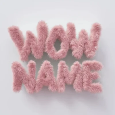 Fluffy Pink Letters