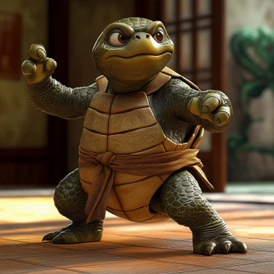 Kung Fu Fighting Turtle